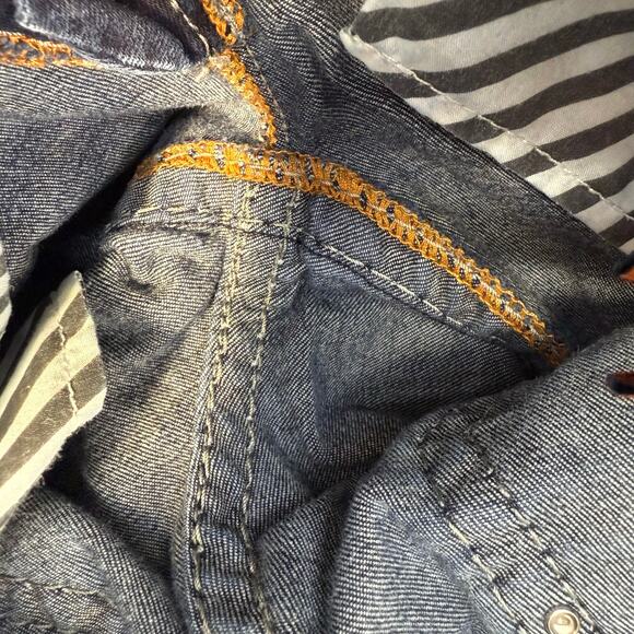 Rock Revival Jeans Women's 25 (2) Dark Blue Silana Embellished Western Bling - Picture 11 of 16